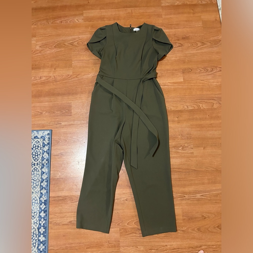 Army green Calvin Klein woman’s jumpsuit